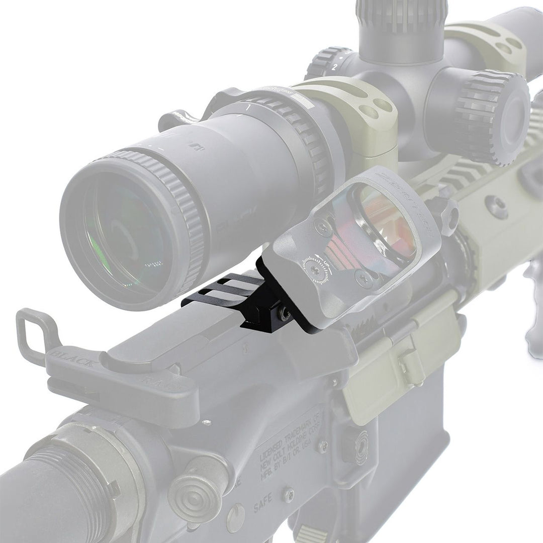 Warne Offset Red Dot Reflex Riser - Right Hand - 45degrees