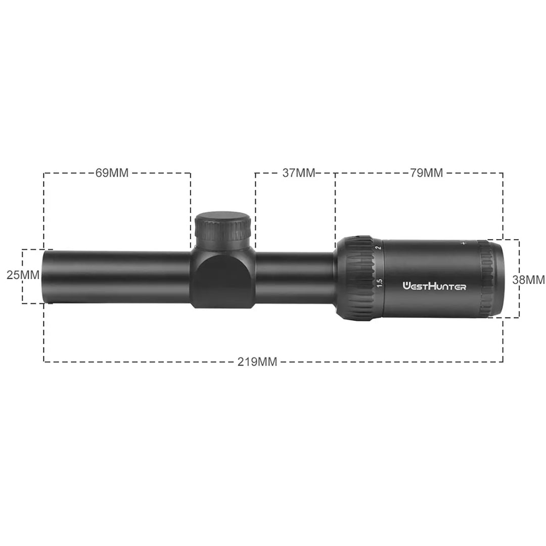 WestHunter HD-C 1.5-5x20 Rifle Scope