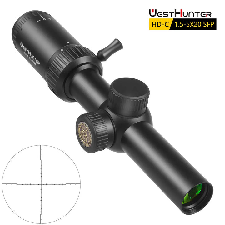 WestHunter HD-C 1.5-5x20 Rifle Scope