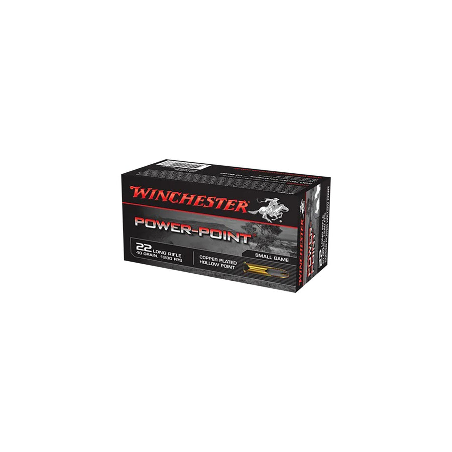 Winchester .22LR 40GR Power Point Rimfire Ammo - 500 Rounds