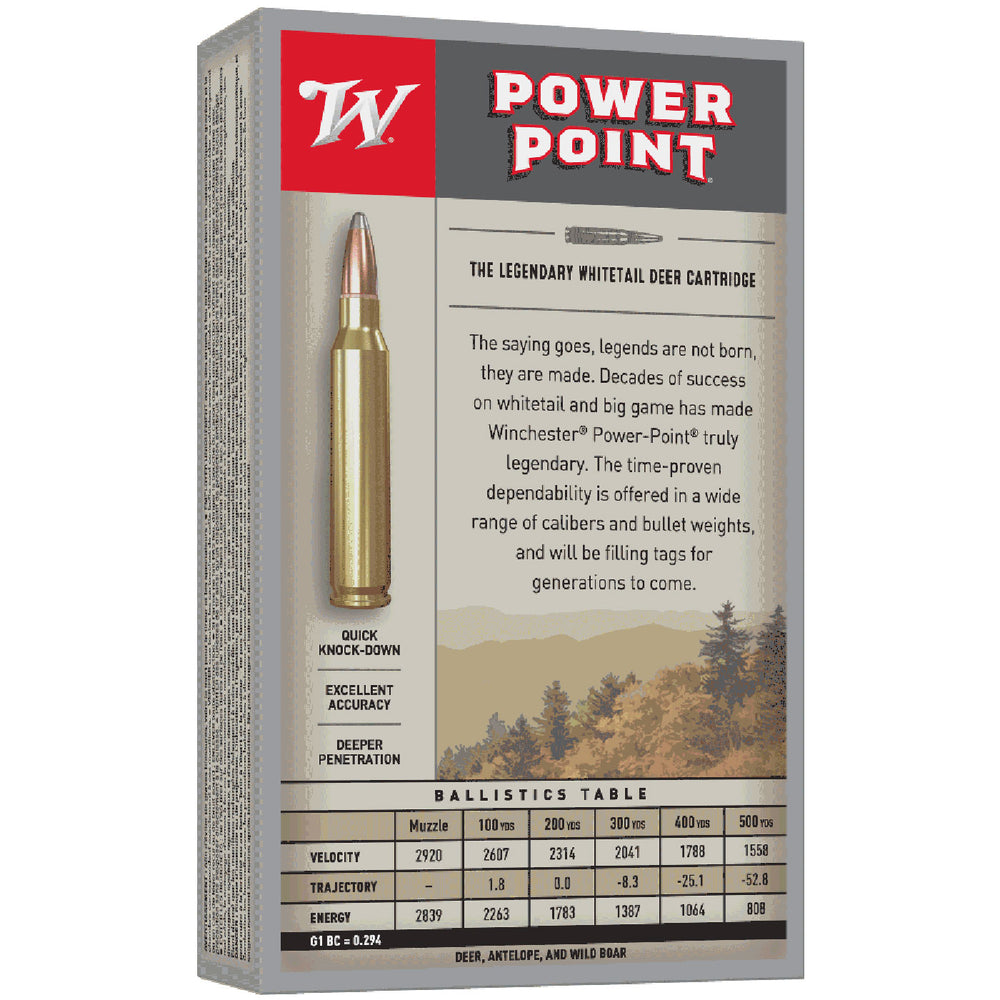 Winchester Power Point 150gr Centrefire Ammo - .30-06 SPRINGFIELD - 20 Rounds