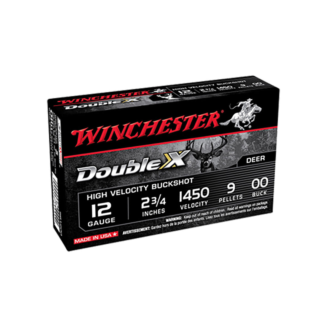 Winchester Supreme 12G Shot Shell - OO - 2-3/4in - 9 pellet - 5 Rounds