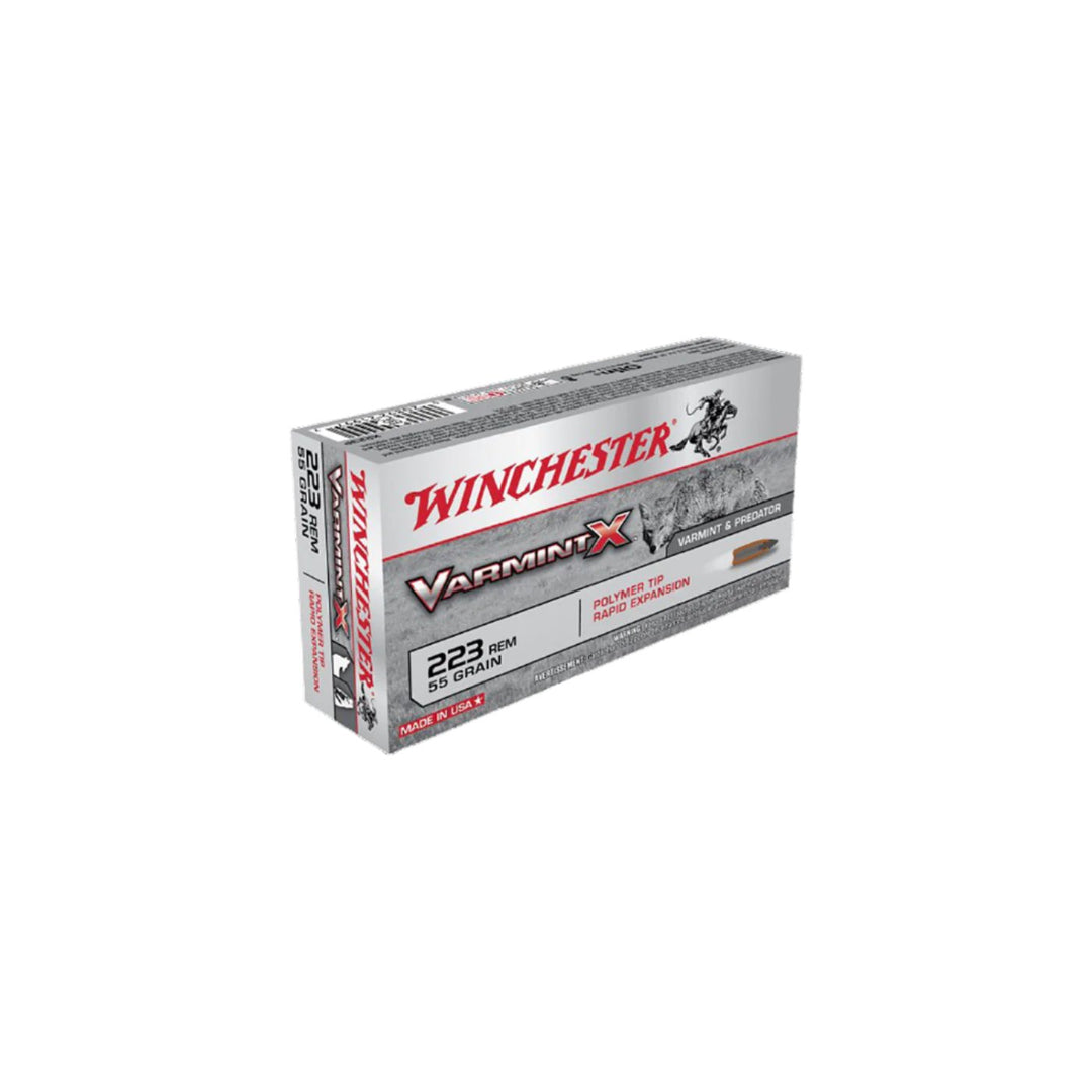 Winchester Varmint X 55gr Centrefire Ammo - .223 REM - 20 Rounds