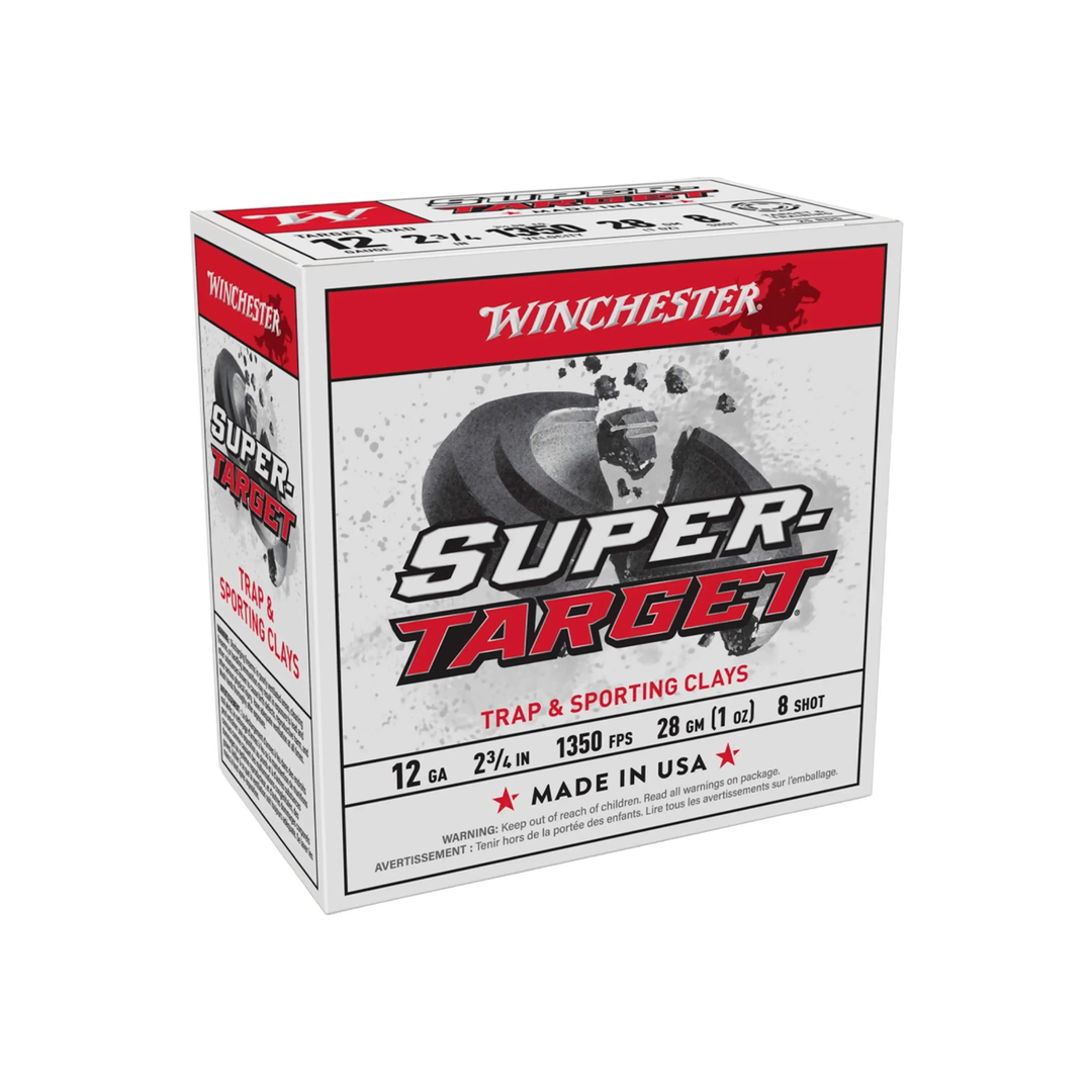 Winchester Super Target 12G 2-3/4in 1350FPS 28gm #8 Shotshell Ammo - 250 Round Slab
