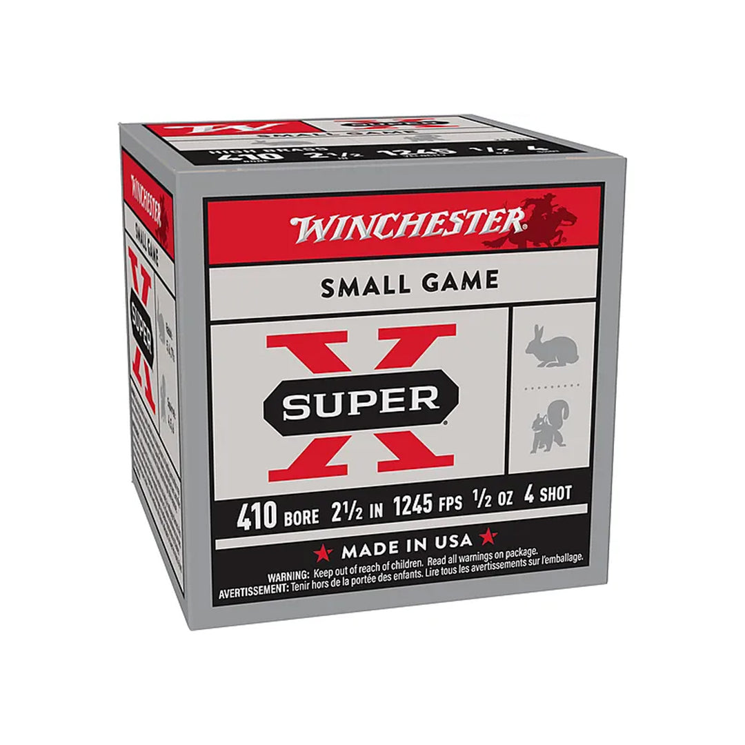 Winchester Super X 410G 4 2-1/2 14gm Shotshell Ammo - 25 rounds