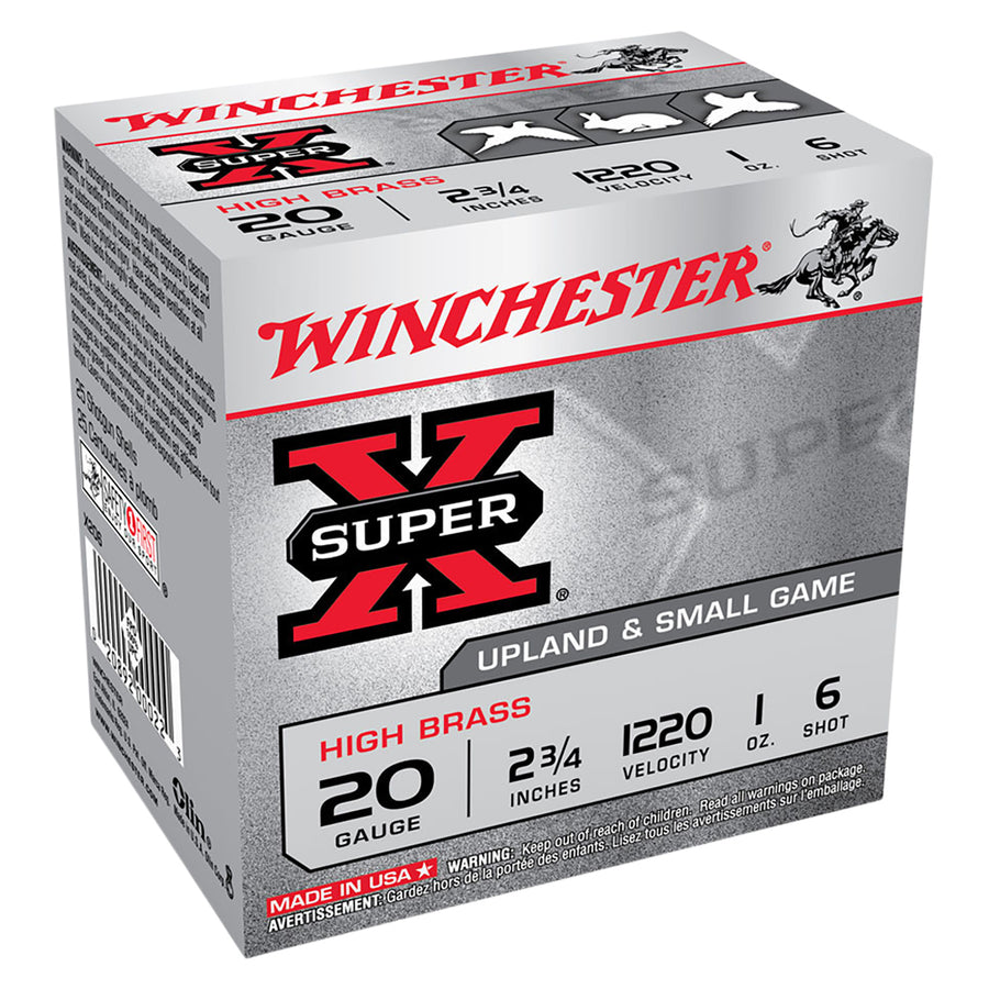 Winchester Super X 20G 6 2-3/4in 28gm HS Shotshell - 25 Rounds 20 GAUGE