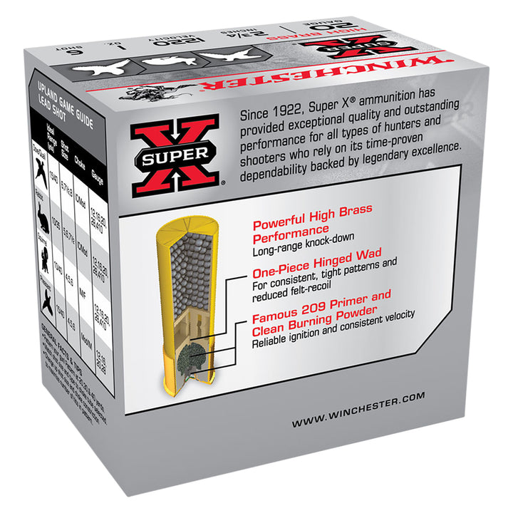 Winchester Super X 20G 6 2-3/4in 28gm HS Shotshell - 25 Rounds 20 GAUGE