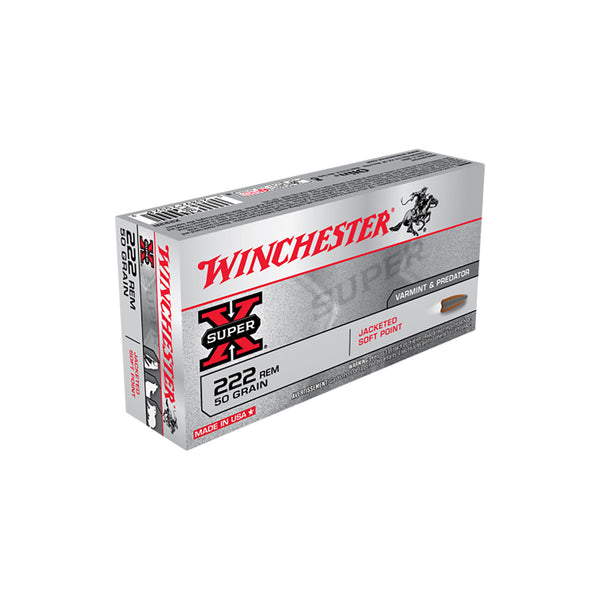 Winchester Powerpoint 50Gr PSP Centrefire Ammo .222 REM - 20 Rounds