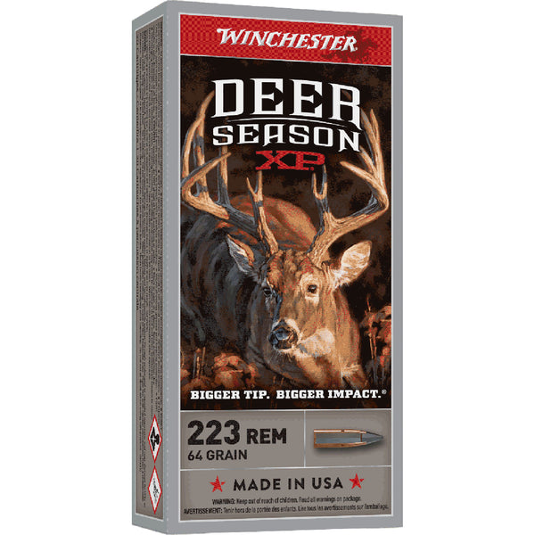 Winchester Deer Season 64gr XP Centrefire Ammo - .223 REM - 20 Rounds