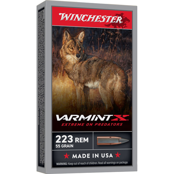 Winchester Varmint X 55gr Centrefire Ammo - .223 REM - 200 Round Slab
