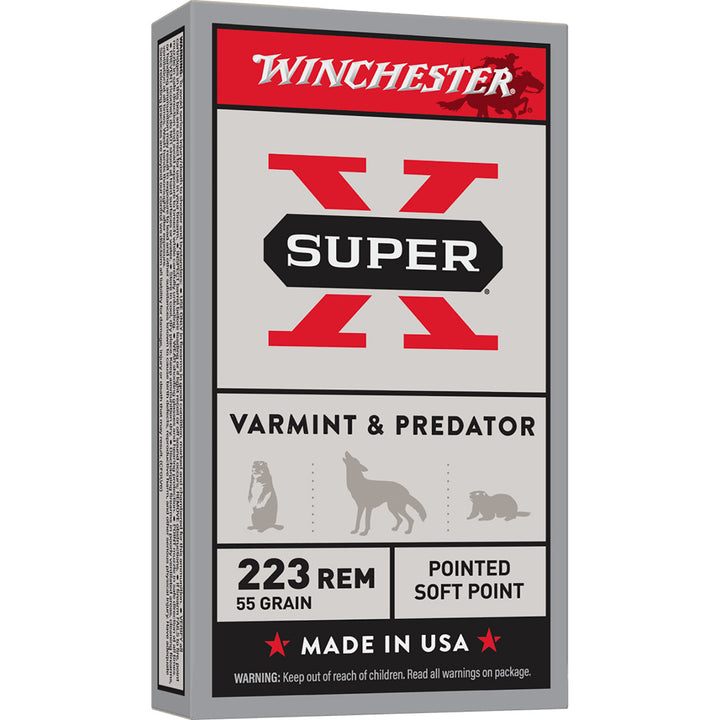 Winchester Power Point 223Rem 55gr PSP Centrefire Ammo - 20 Rounds