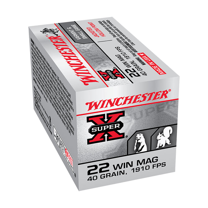 Winchester Super X .22WM 40gr Rimfire Ammo - 250 Pack