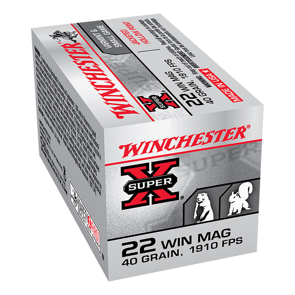 Winchester Super X 22lr Rimfire Ammo - 50 Rounds .22 WIN MAG