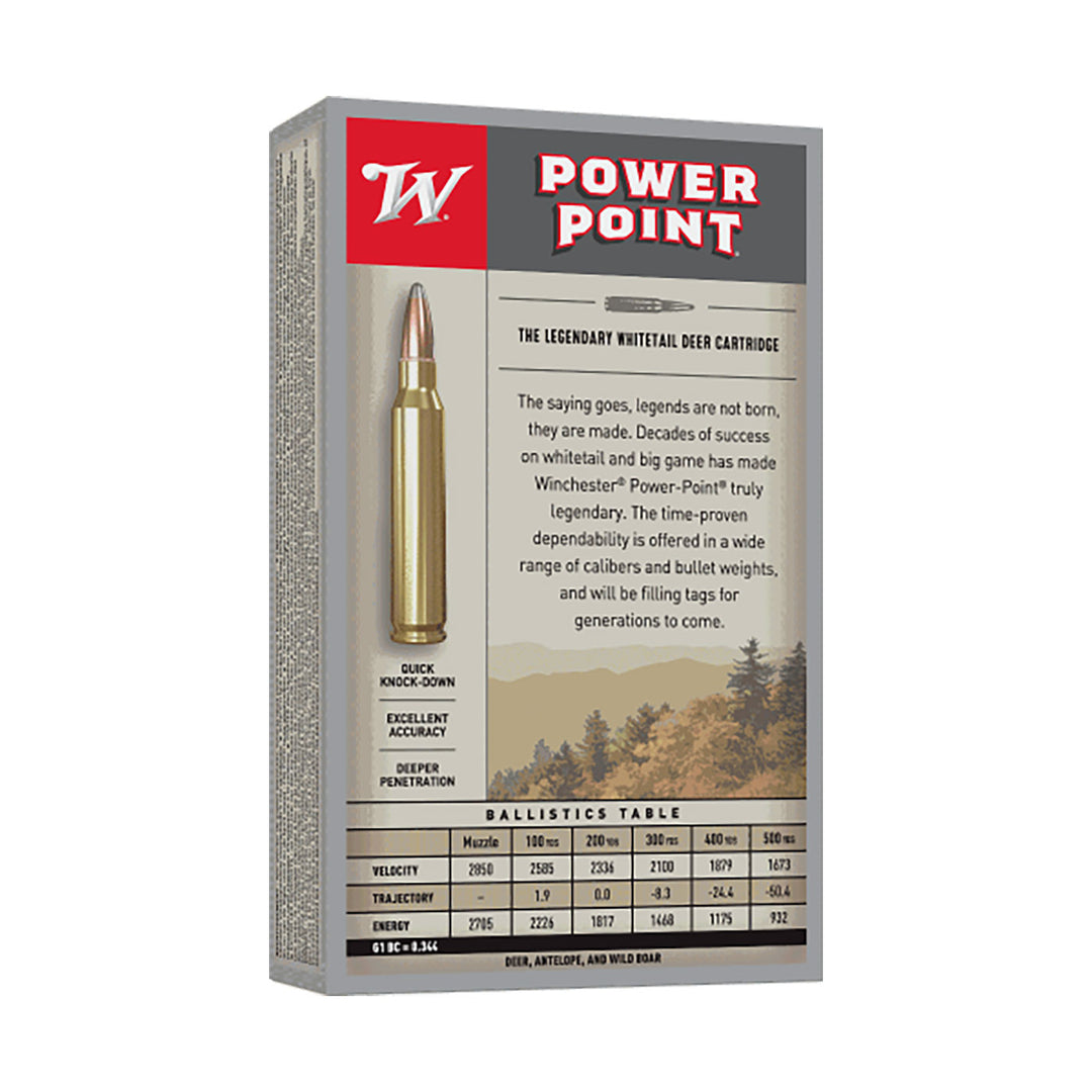 Winchester Power Point .270 WIN 150gr Centrefire Ammo - 20 Rounds