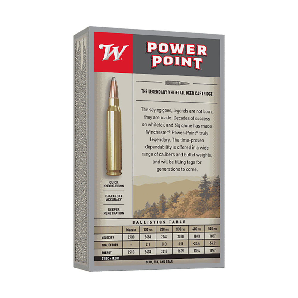 Winchester Power Point .30-06 Springfield 180gr Centrefire Ammo - 20 Rounds