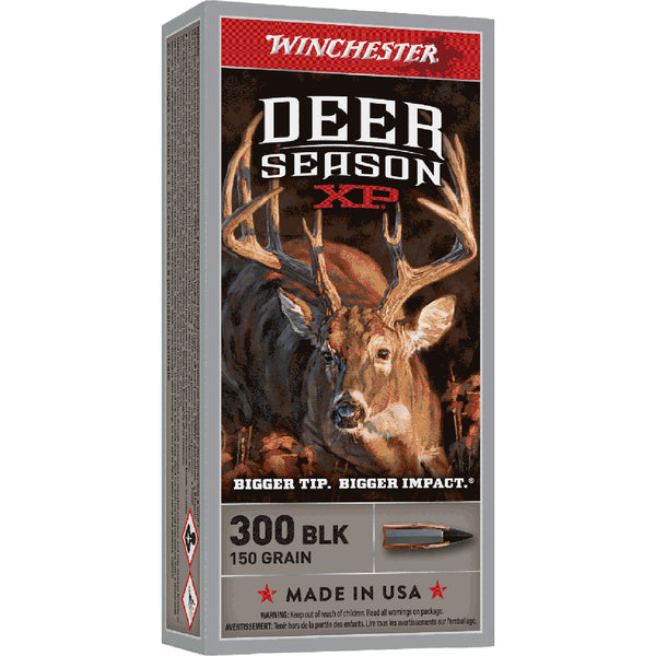 Winchester Deer Season 300 Black Out 150gr XP Centre Fire Ammo - 20 Rounds