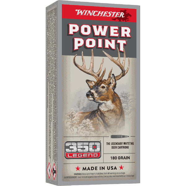 Winchester Power Point 350 Legend 180gr PP Centre Fire Ammo - 20 Rounds