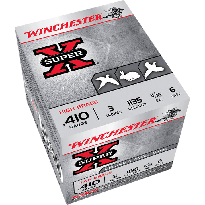 Winchester Super X 410G 6 3 19gm Shotshell Ammo - 25 Rounds 410 GAUGE