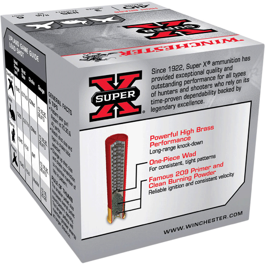 Winchester Super X 410G 6 3 19gm Shotshell Ammo - 25 Rounds 410 GAUGE