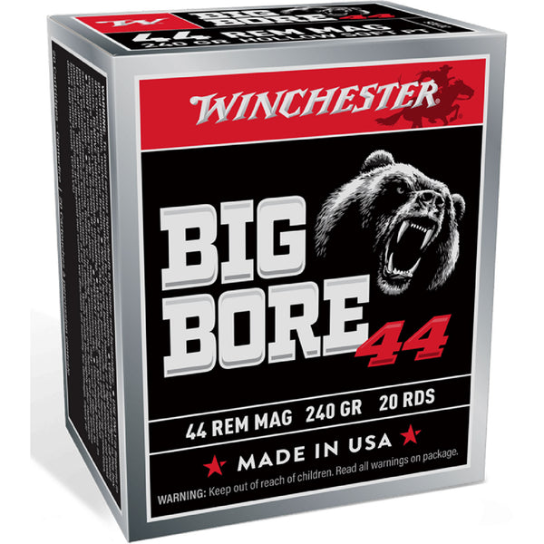 Winchester Big Bore 44RM 240gr SJHP Centre Fire Ammo - 20 Rounds