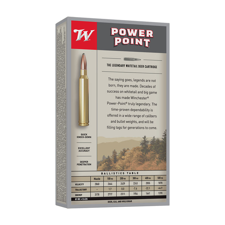 Winchester Power Point 7mm REM MAG 175gr Centrefire Ammo - 20 Rounds