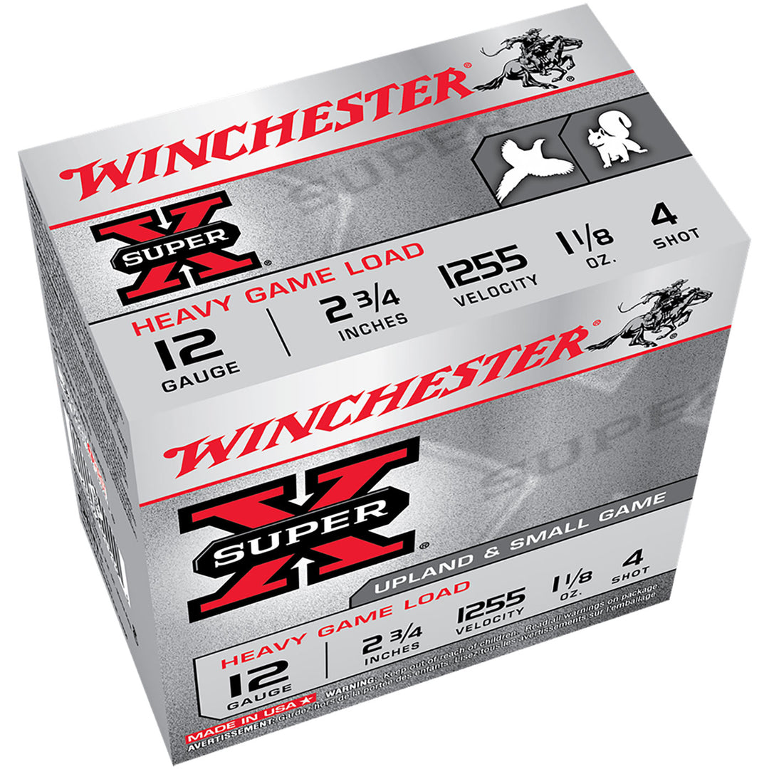 Winchester Super X 12G 4 2-3/4in 32gm Shotshell - 25 Rounds 12 GAUGE