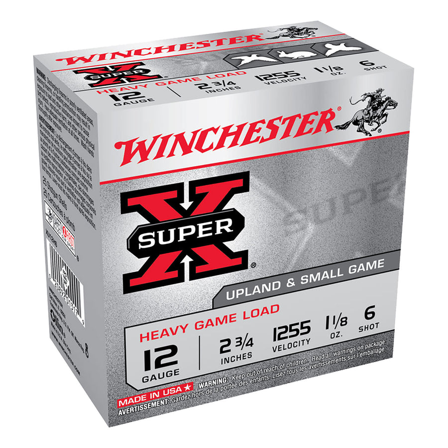 Winchester Super X 12G 6 Shot 2-3/4in 32gm Shotshell - 25 Rounds