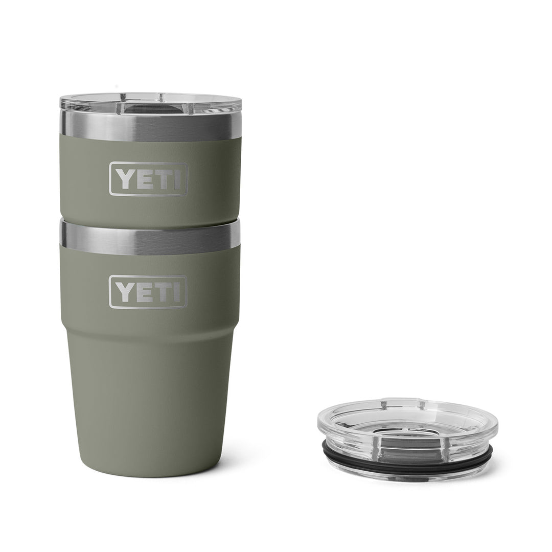 YETI Rambler 16oz (473ml) Stackable Cup with Magslider Lid - Pampa Green