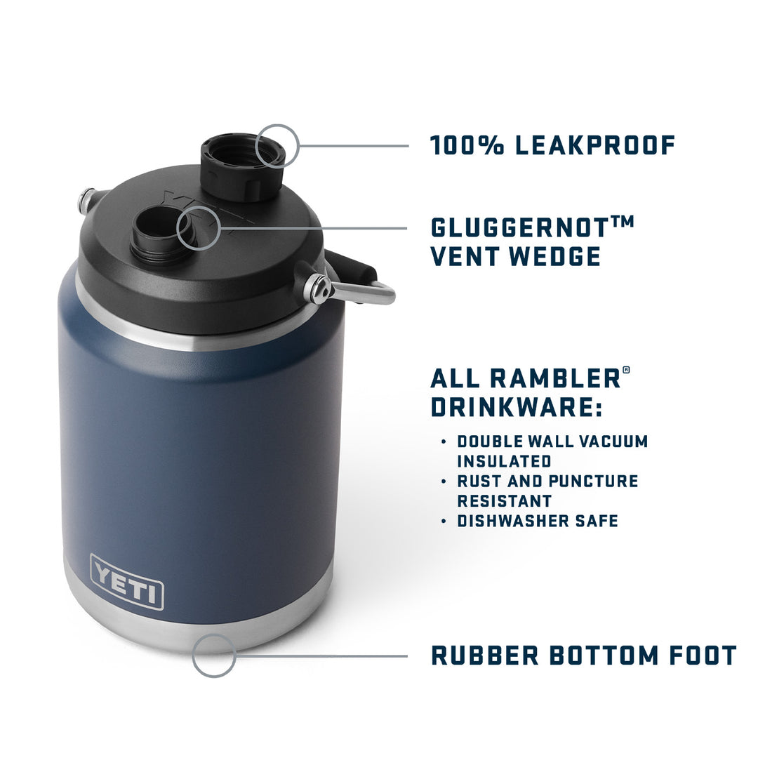 YETI Rambler 1/2 - Gallon (1.9L) Jug - Black
