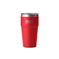 YETI Rambler 20oz (591ml) Stackable Cup with Magslider Lid - Black — 591ml / Rescue Red