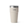 YETI Rambler 20oz (591ml) Stackable Cup with Magslider Lid - Black — 591ml / Cape Taupe