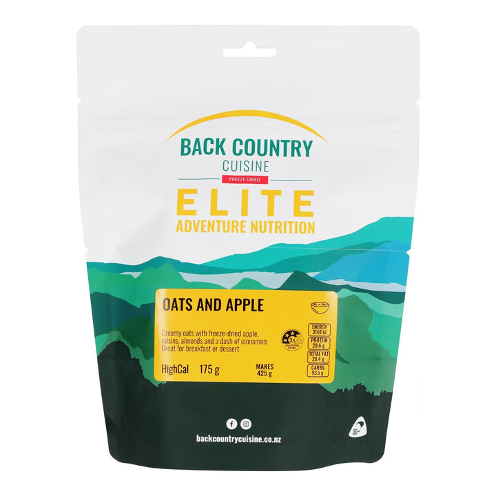 back country cuisine elite oats and apple regular bc603 venture 1