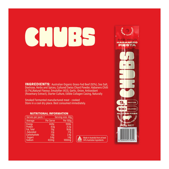 chubs protein meat sticks 40g habanero fiesta chubs01 venture 3