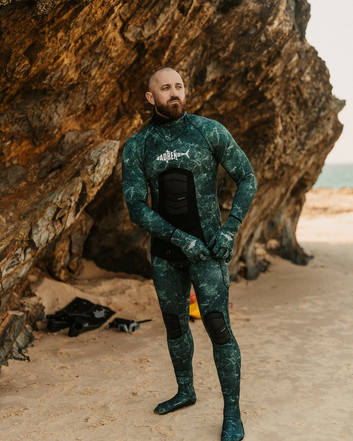 Adreno Abrolhos Mens 7.0mm Two Piece Wetsuit - Open Cell
