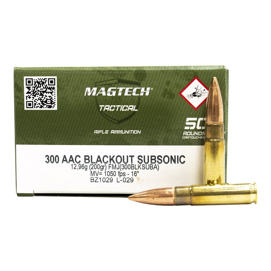magtech 300 blackout 200gr 1017fps fmj subsonic centrefire ammo 50 rounds mag300blksuba venture 1