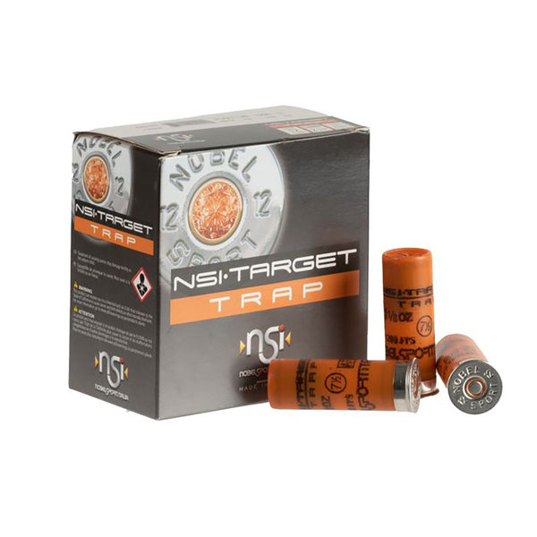 NSI Target Trap Shot Shell Ammo - 12 Gauge - 32gm - 1145 fps - 7.5 - 25 Rounds
