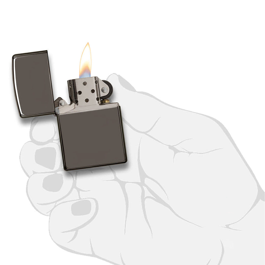 Zippo Classic Black Ice Windproof Lighter
