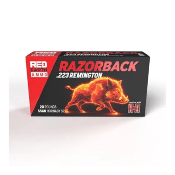 Red Earth Ammo 55gr Hornady Soft Point .223 REM Centrefire Ammo - 1000 Round Slab