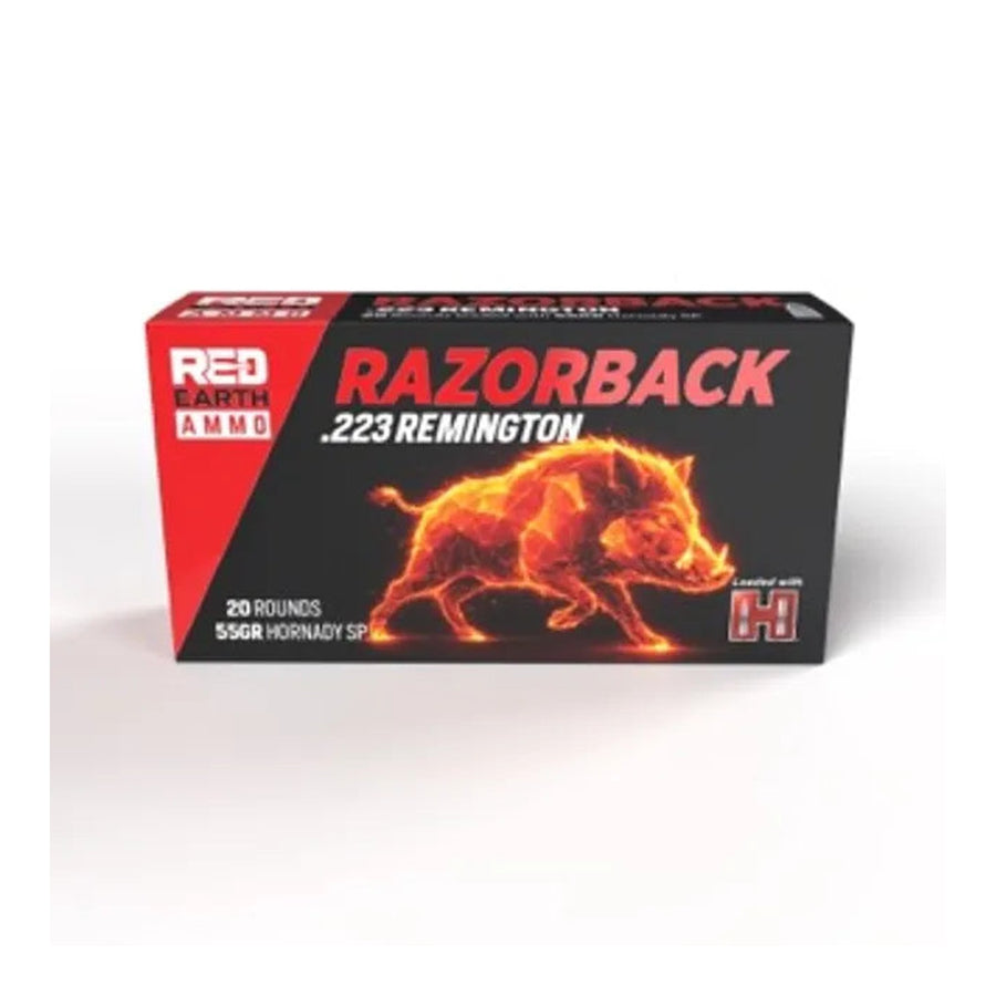 red earth ammo 55gr hornady soft point 223 rem centrefire ammo 20 rounds rea223hsp20 venture 1