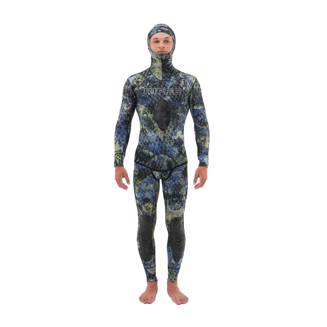 riffe mens bommi tek 5mm lined 2 piece wetsuit wbt venture 1