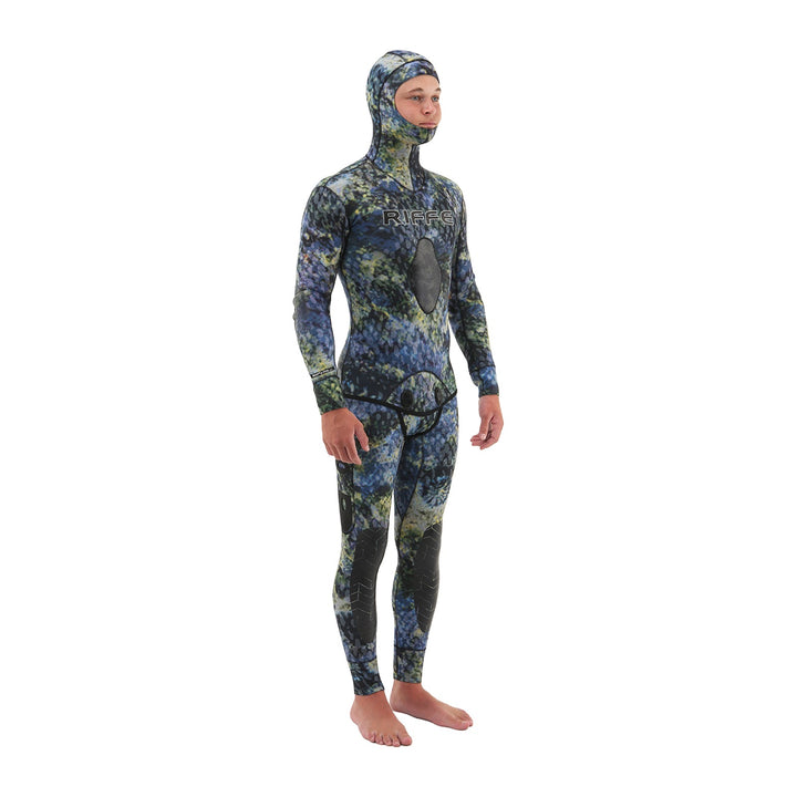 riffe mens bommi tek 5mm lined 2 piece wetsuit wbt venture 2