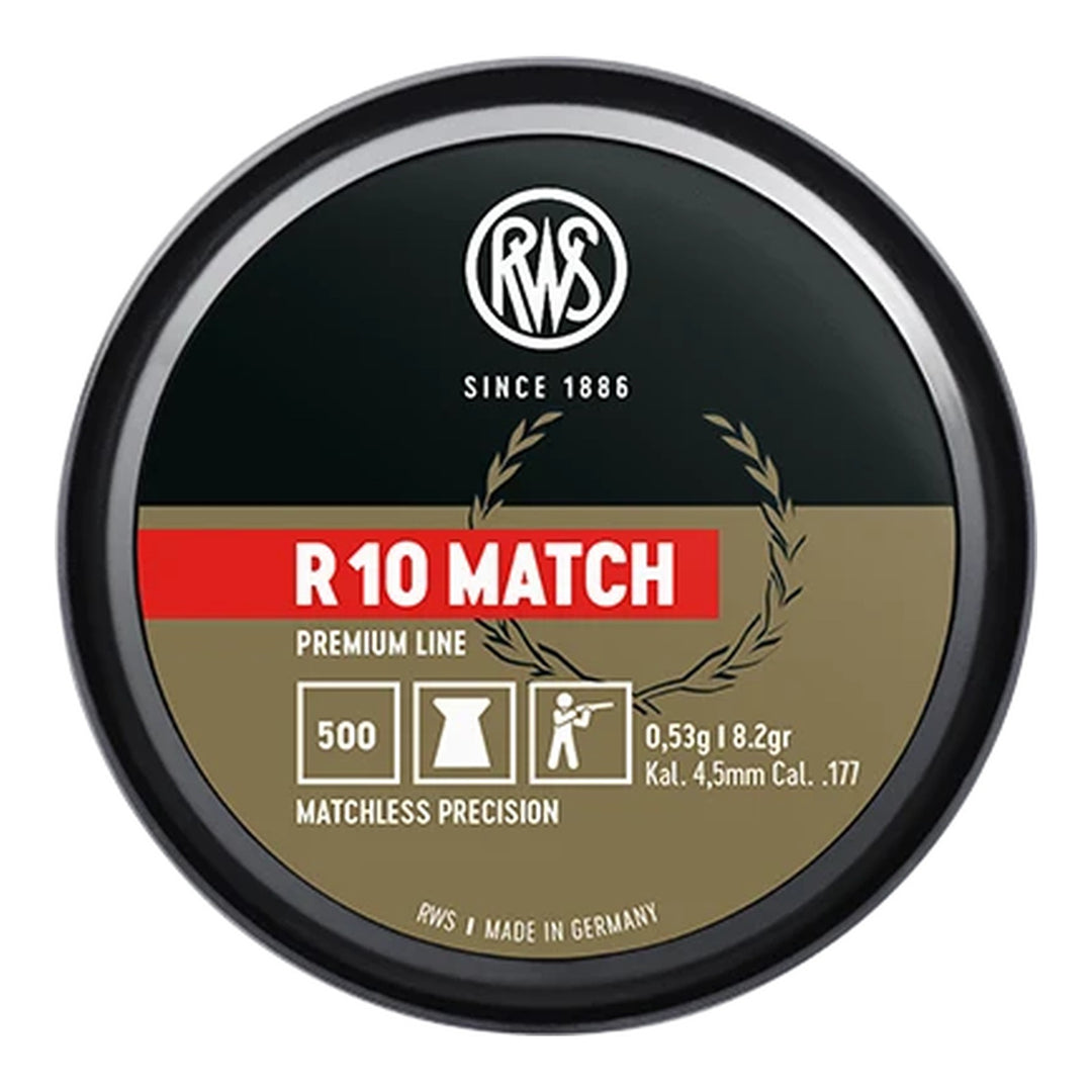 rws r10 match plus 177 cal 82gr air pellet 100 rounds 2135264 venture 1