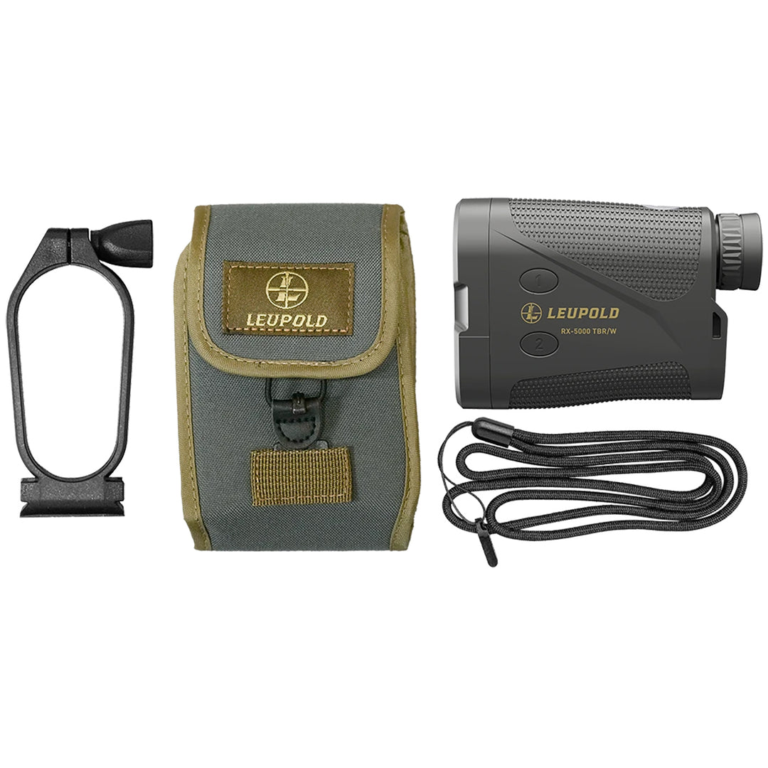 Leupold Rx-5000 Tbr/W Rangefinder With Dna Black Red Oled Bluetooth