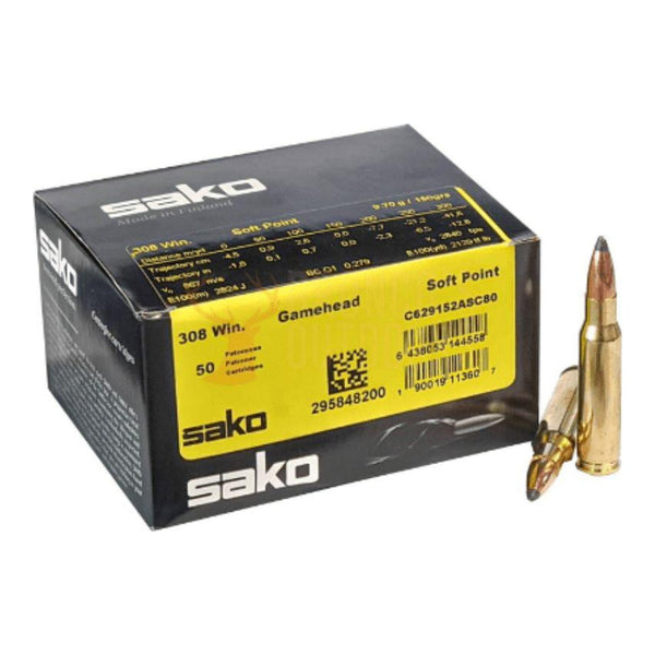 Sako Gamehead 308 WIN 150Gr - Centrefire Ammo - 50 Rounds