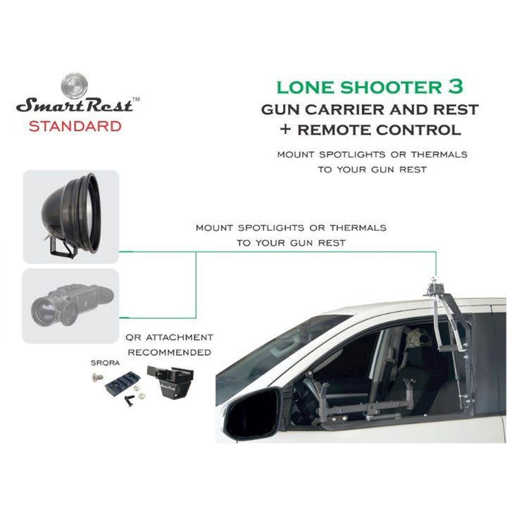 SmartRest Lone Shooter 3 Standard Car Kit