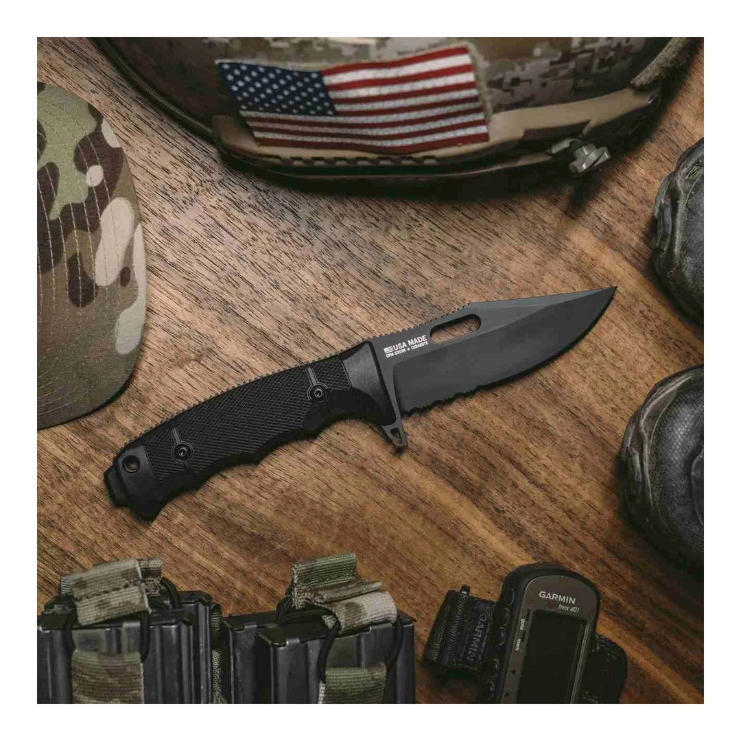 sog seal fx clip point partially serrated knife 17 21 01 57 venture 5