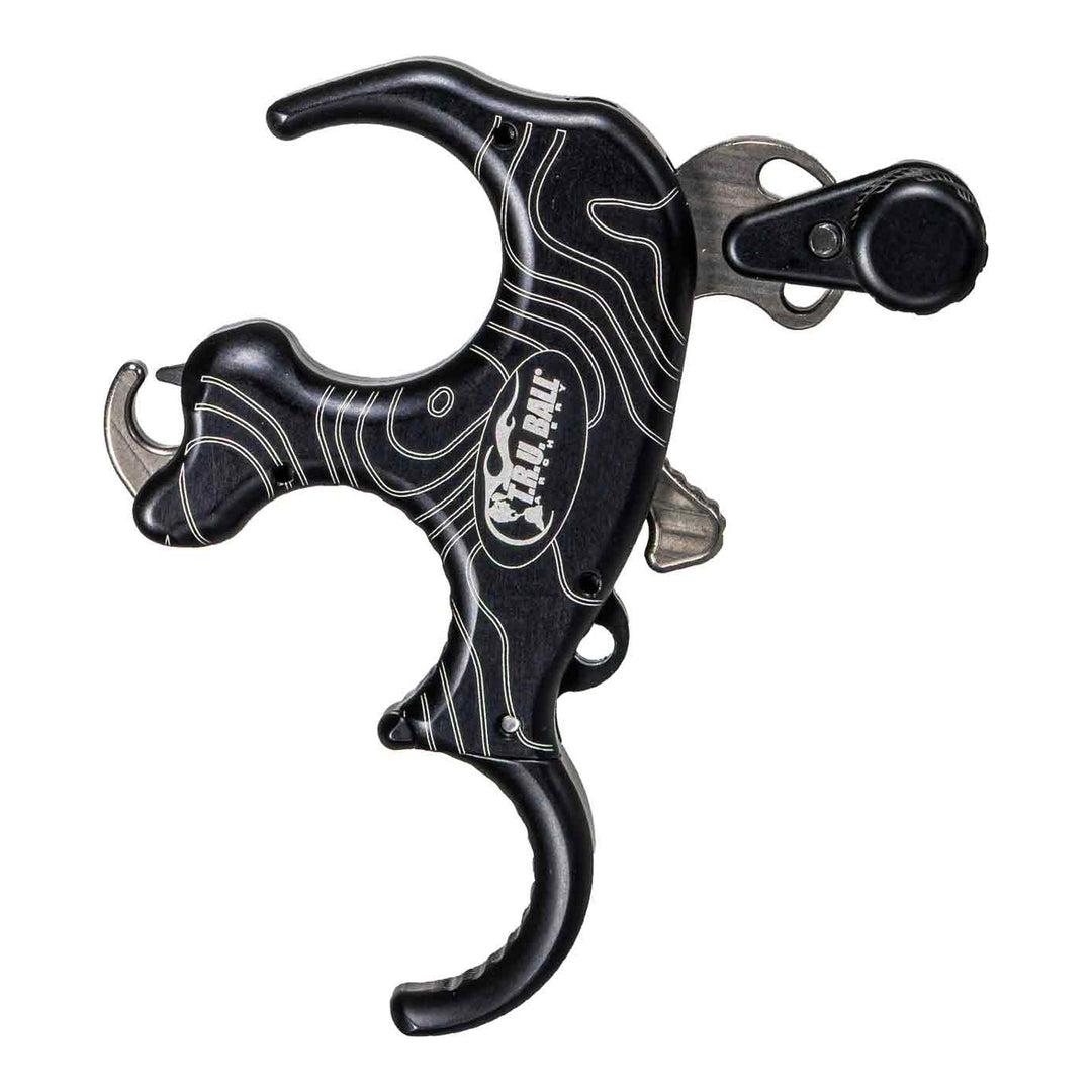tru ball ridgepoint flex 3 finger thumb release trgf bkbk venture 2