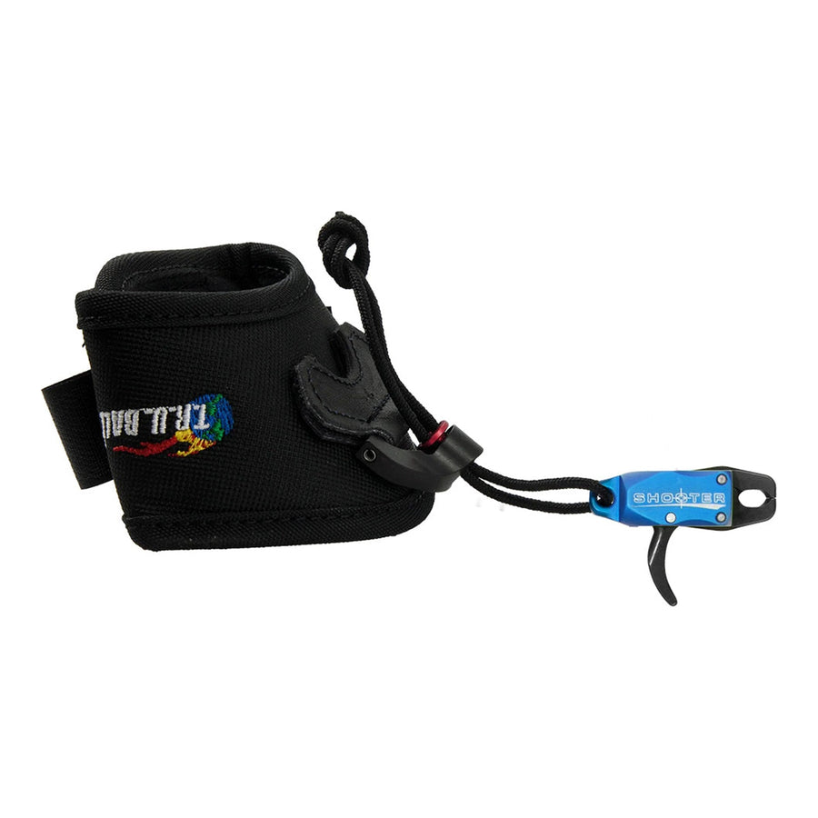 tru ball shooter flex cord wrist strap release velcro toov bl jr venture 1