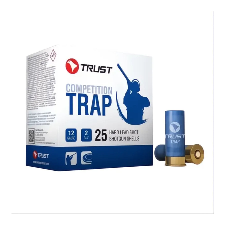 trust trap 1 blue 12g 2 34in 24gm 1345fps 75 shot shell ammo 25 rounds tru12ga1345blu24gm75 venture 1