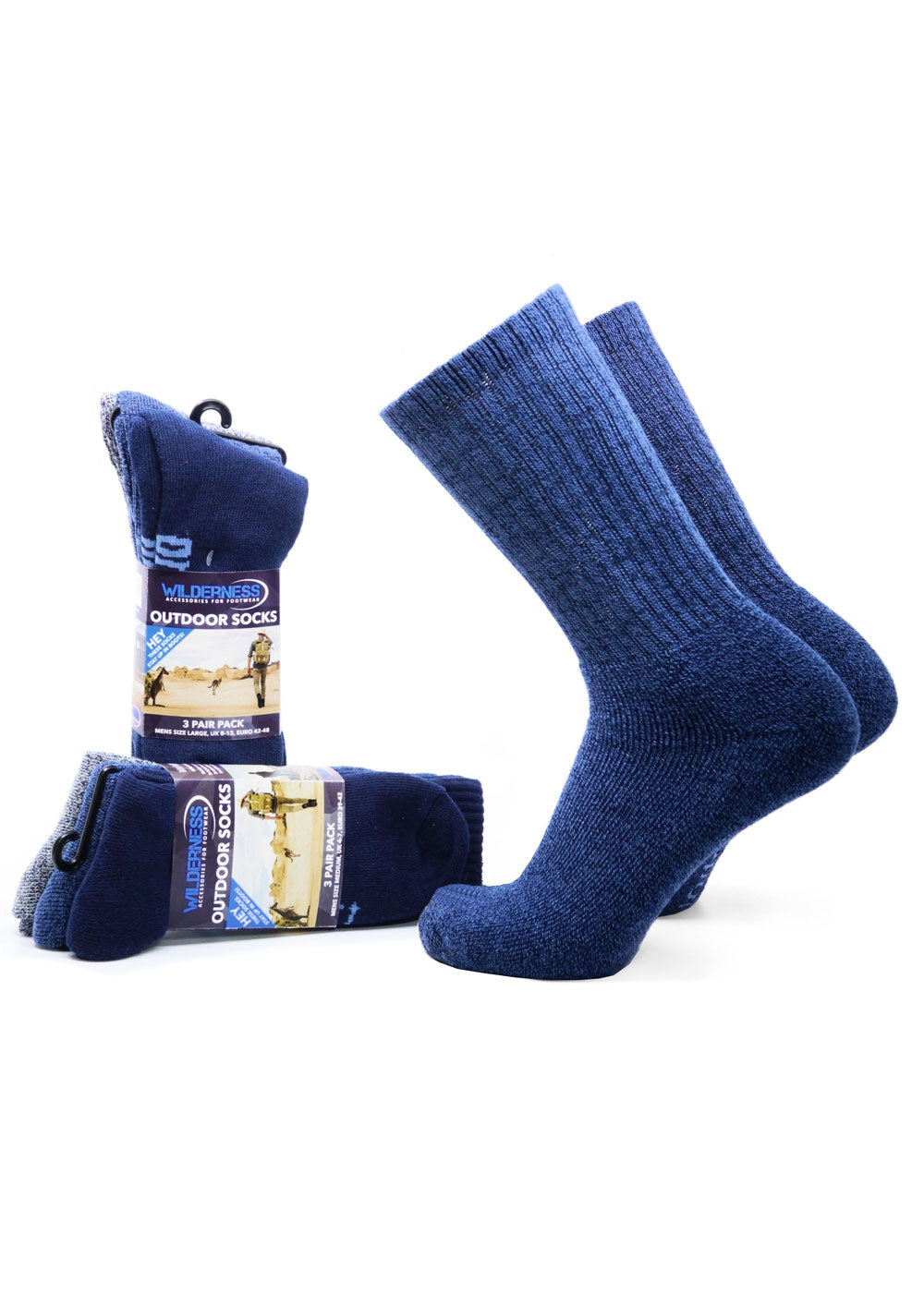 Wilderness Outdoor Socks 3pk